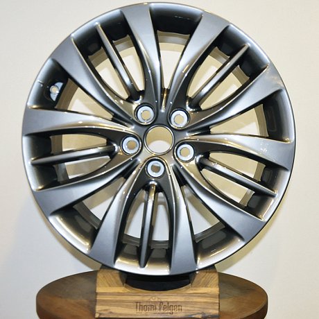 Покраска дисков Hyundai R19 в тёмно-серый металлик