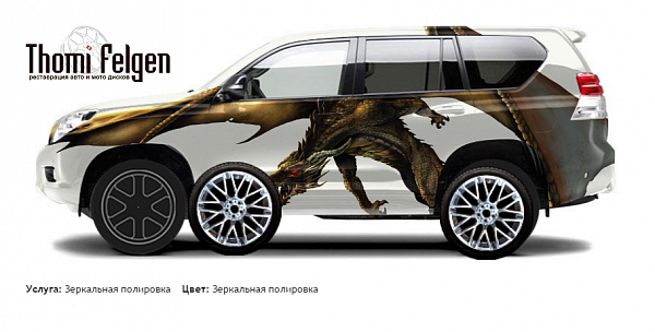 Toyota Land Cruiser 150 Prado 2010-2013 зеркальная полировка дисков Momo