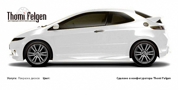 Honda Civic 3-door 2008-2010 покраска дисков A-Tech Schneider цвет 