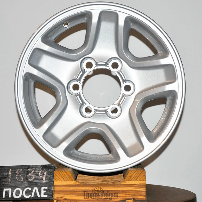Порошковая покраска дисков R16 от Toyota в заводской глянец