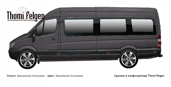 Mercedes Sprinter 2012 зеркальная полировка дисков Infinity
