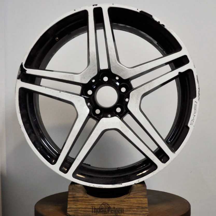 Порошковая покраска дисков AMG R20 от Mercedes CL500 в два цвета