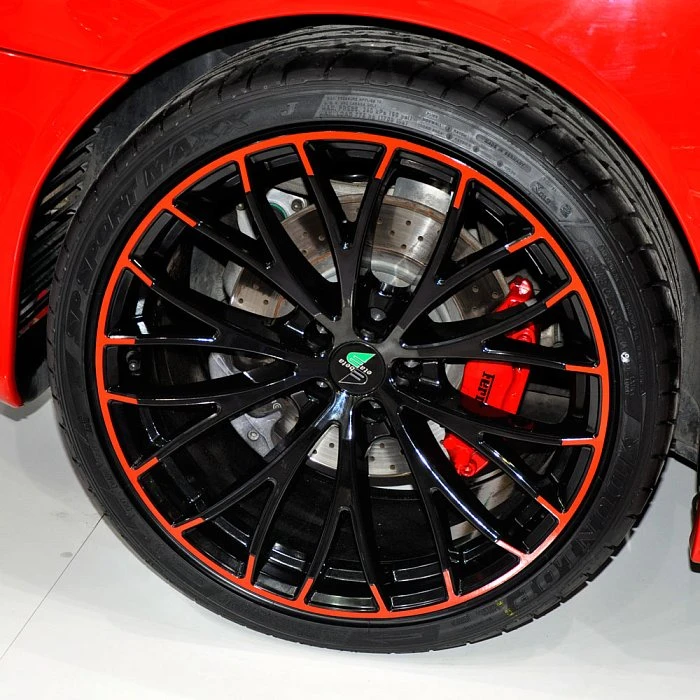 Покраска в 2 цвета дисков от ferrari 