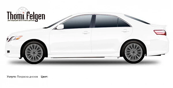Toyota Camry 2006-2010 покраска дисков от BMW 7 серии цвет