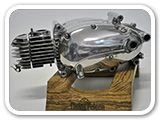 Зеркальная полировка мотодеталей. Jawa