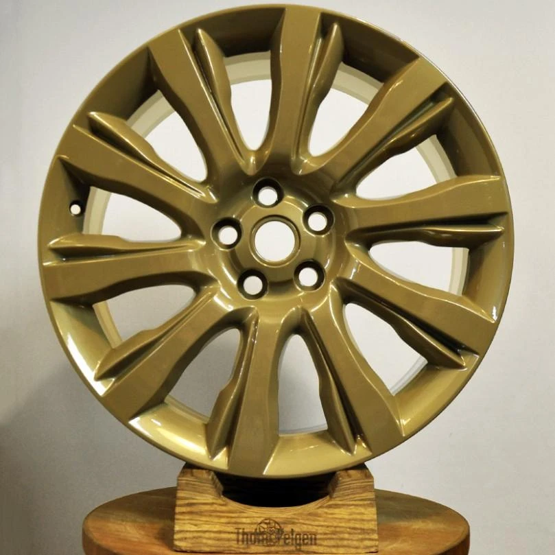Покраска дисков Range Rover R21 в RAL 1035