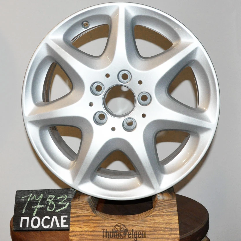 Порошковая покраска дисков R16 от Mercedes в заводской глянец