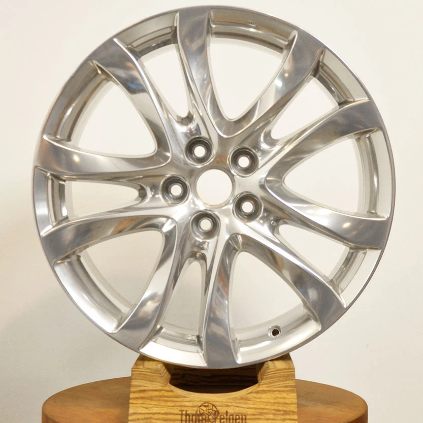 Полная зеркальная полировка дисков Mazda R19 от Honda Civic