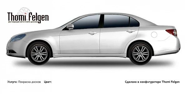 Chevrolet Epica 2006-2010 покраска дисков A-Tech Schneider цвет 