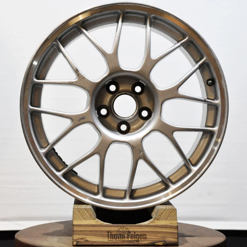 Порошковая покраска дисков BBS R17 от Subaru в серебристый металлик с зеркальной полировкой канта