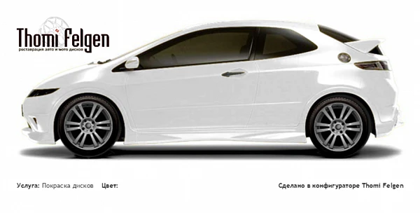 Honda Civic 3-door 2008-2010 покраска дисков A-Tech Schneider цвет 