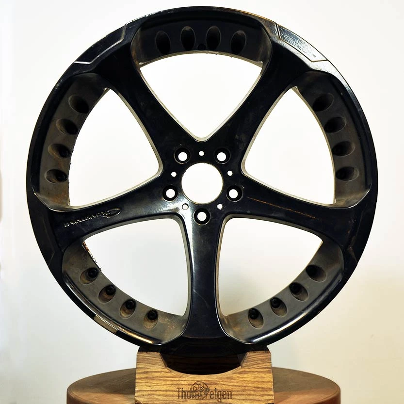 Покраска дисков Giovanna Black Series R22 от BMW X5 в два цвета