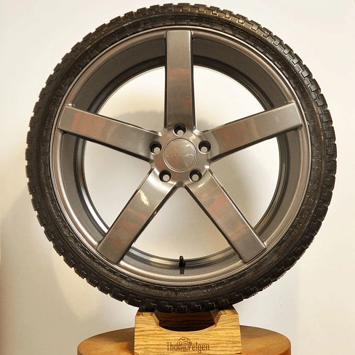 Порошковая покраска дисков Vossen R22 от BMW в тёмно-серый металлик